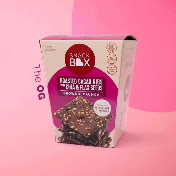 Roasted Cacao Nibs with Chia and Flaxseeds