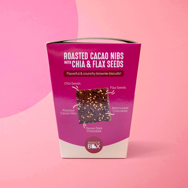 Roasted Cacao Nibs with Chia and Flaxseeds